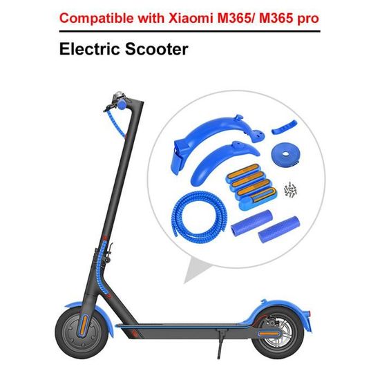 Garde-Boue De Scooter pour Accessoire de Remplacement de Scooter électrique  Xiaomi M365/Pro-BLEU - Cdiscount Auto