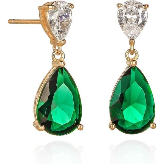 Attache Boucles D'oreilles YL Boucles D'oreilles Infinité Argent 925 Taillé 12 Pierres De Boucle D'oreille Acier Inoxydable