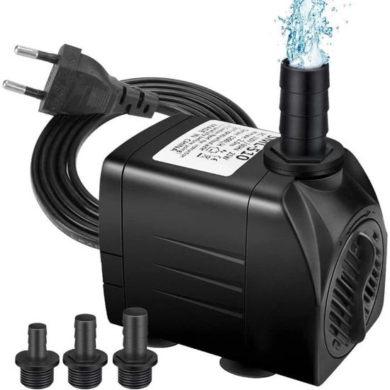 Pompe à Eau Submersible NO.17 – 30W 1800L/H – Noir – Pour Aquarium Ou Bassin