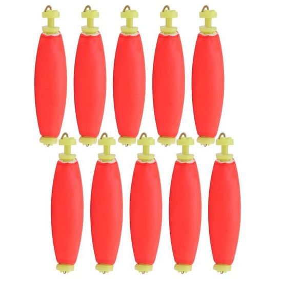 MiOYOOW Flotteur Pêche Catfish, 3 Pcs Flotteurs Pour Poissons-Chats à Double Hochet, 6/0 8/0 Hameçons Circulaires, Avec Force De Traction De 55Lb Pour La Pêche Au Poisson-Chat