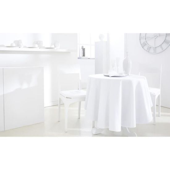 Nappe ronde polyester FAMILY 180cm Chantilly