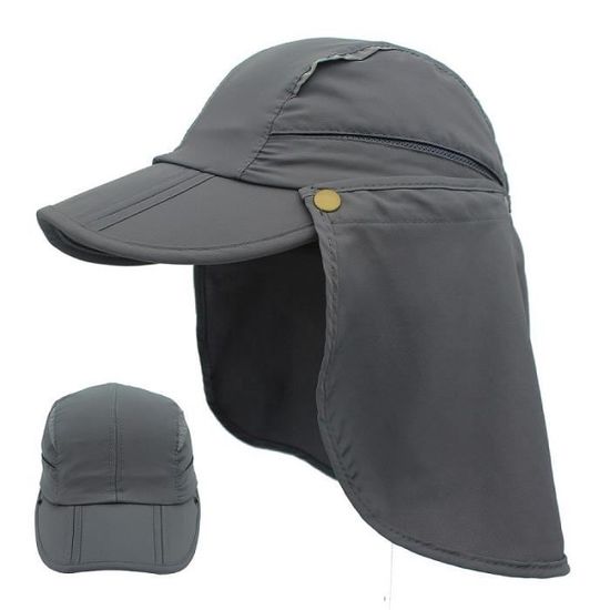 Casquette De Pêche Unisexe – Protection Solaire Avec Couvre-nuque – Coton