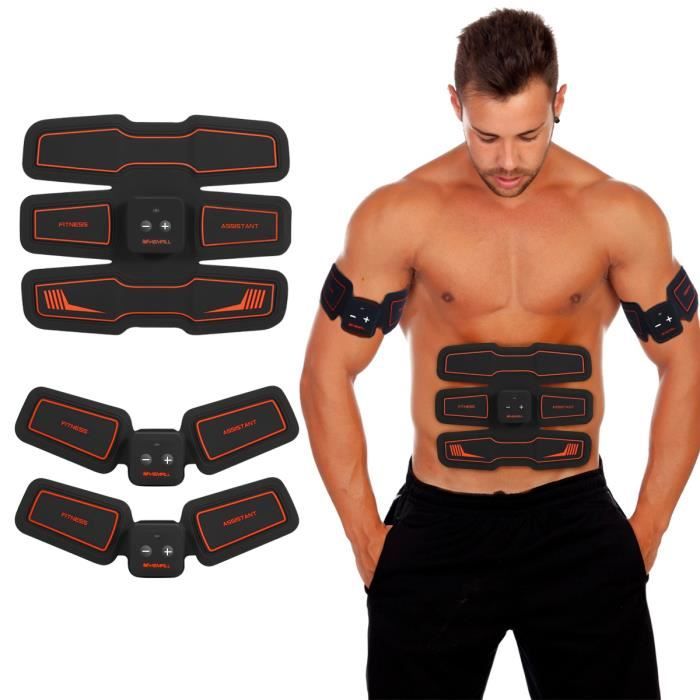 Stimulateur électronique de muscles stimulateurs et système de ceinture Vibration Muscle Abs sans fil HURRISE