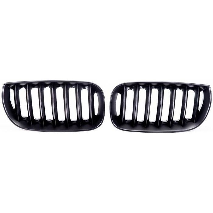 2 CALANDRE NOIR MAT M PERFORMANCE POUR BMW X3 E83 PHASE 1 DE 10/2003 A 07/2006
