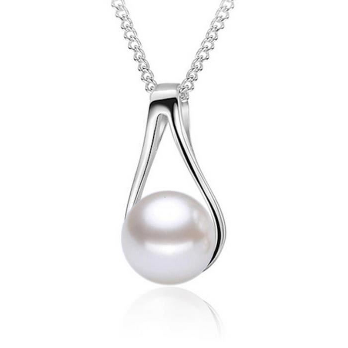 Collier Perle Nacré Argent 925/1000