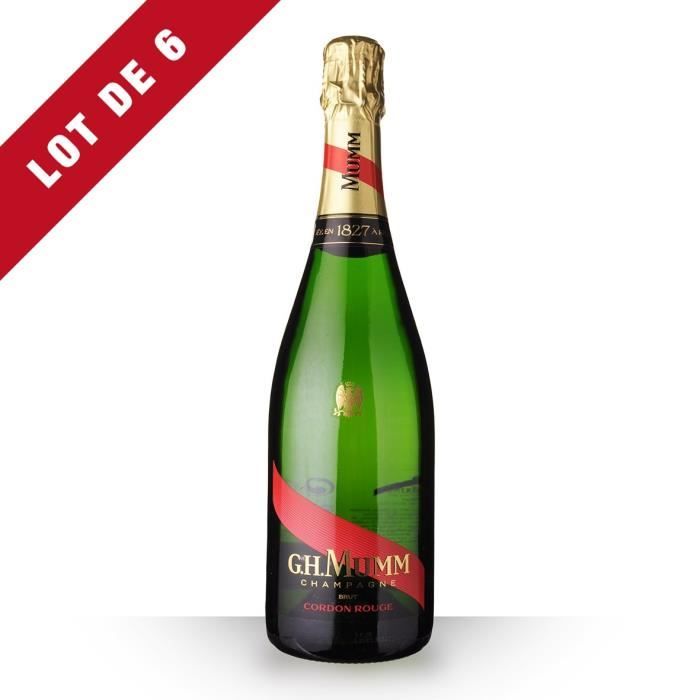 6X Mumm Cordon Rouge Brut 75cl - Champagne