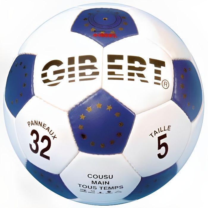 Ballon foot cuir 32 panneaux taille 5