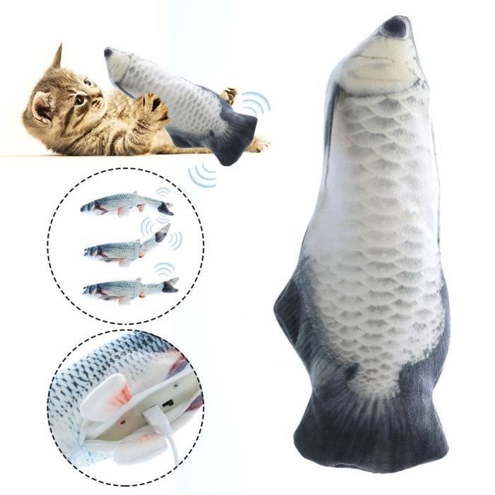 Jouet électrique pour chat chat chat - Animal domestique, poisson Rechargeable USB, poisson en saut, réaliste auto - Type: D -AX4537