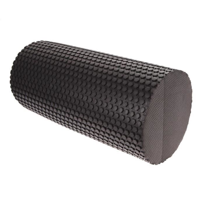 Rouleau de mousse de Yoga 30cm exercice de gymnastique bloc de Yoga Fitness EVA Point de déclenchement flottant pour - Black YIWA496