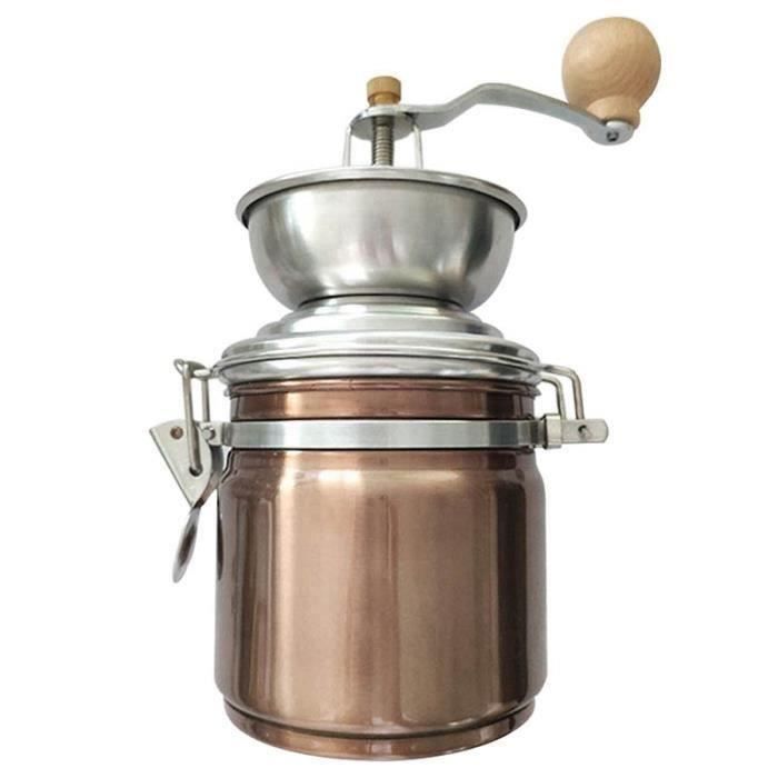 Cuisine Durable Cuisine Multifonctionnel Burr Mill Grains de Café Grinder Manivelle Accessoires Faits à la Main Maison en Acier