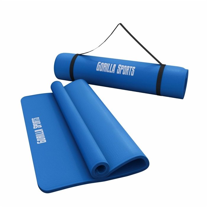 Tapis en mousse grand -190x100x1,5cm (Yoga - Pilates - sport à domicile) BLEU ROYAL
