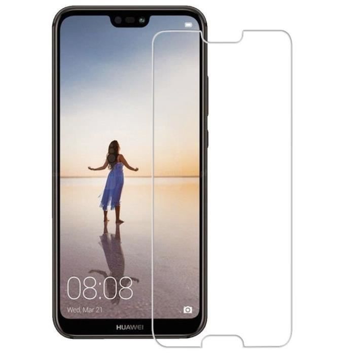 1 Film Vitre Verre Trempé de protection d'écran pour Huawei P20 Pro