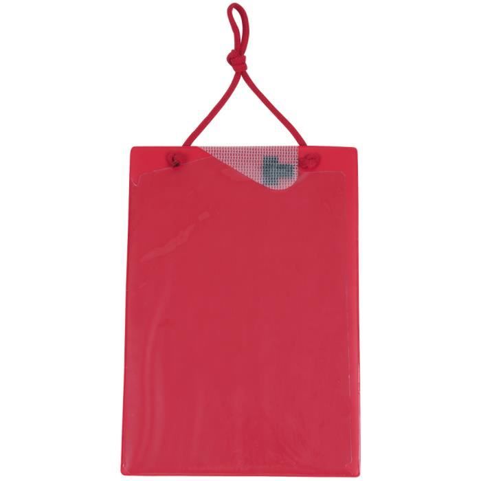 Tablette de fiche de travaux A4 avec sacoche pour clés - Rouge - KS TOOLS