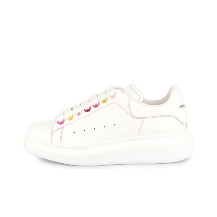 Alexanders Mcqueens MC Blanche Femme Homme Basket Chaussur Pas Cher