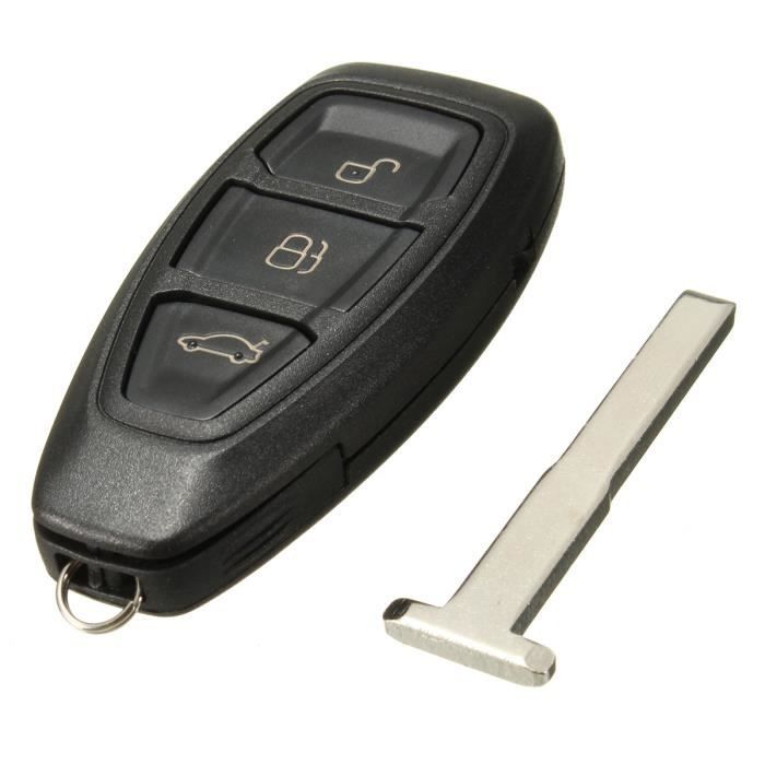 NEUFU 3 Bouton Coque Clé Télécommande Pr Ford Fiesta Focus Mondeo C-Max S-Max Galaxy