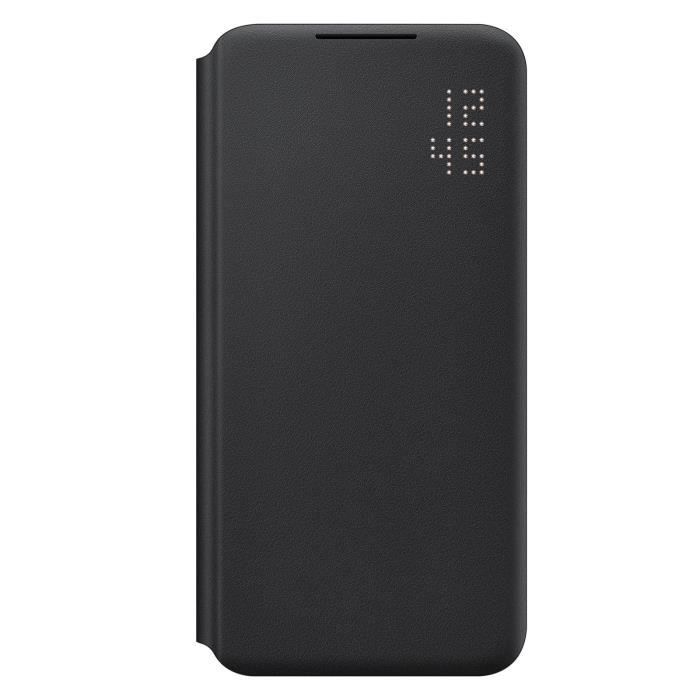 Etui Officiel Samsung Galaxy S22 Plus LED Porte-carte Smart LED Cover gris clair