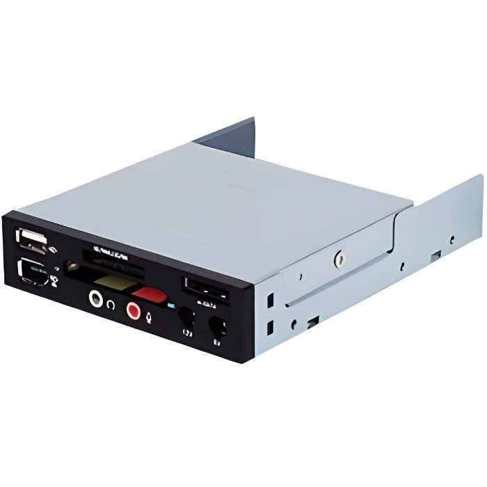 SilverStone SST-FP35B 3,5- SECC multifonctionnel panneau frontale avec SDHC lecteur de cartes mémoire, USB 2.0 port (480Mbits), s...