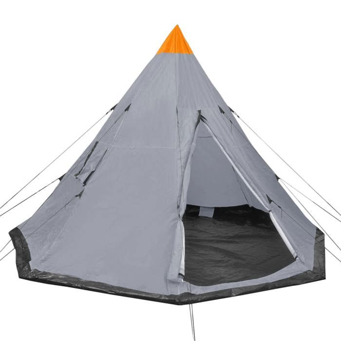 vidaXL Tente pour 4 personnes Gris