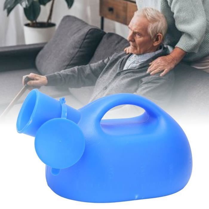 Urinoir Portable Homme En Plastique - Pour Patients âgés Ou Alités - Bouteille à Urine Avec Bouchon - Neuf
