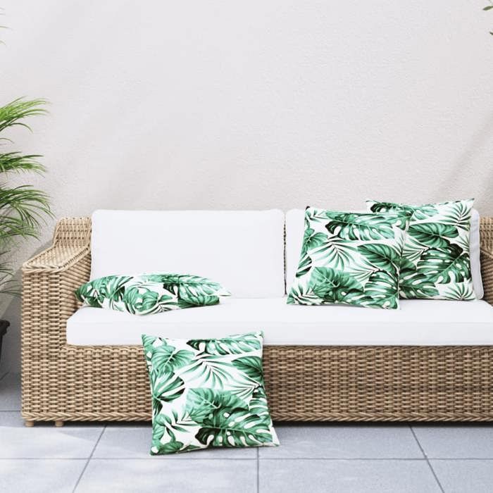 vidaXL Coussins de canapé motif de feuilles Lot de 4 - vue 3