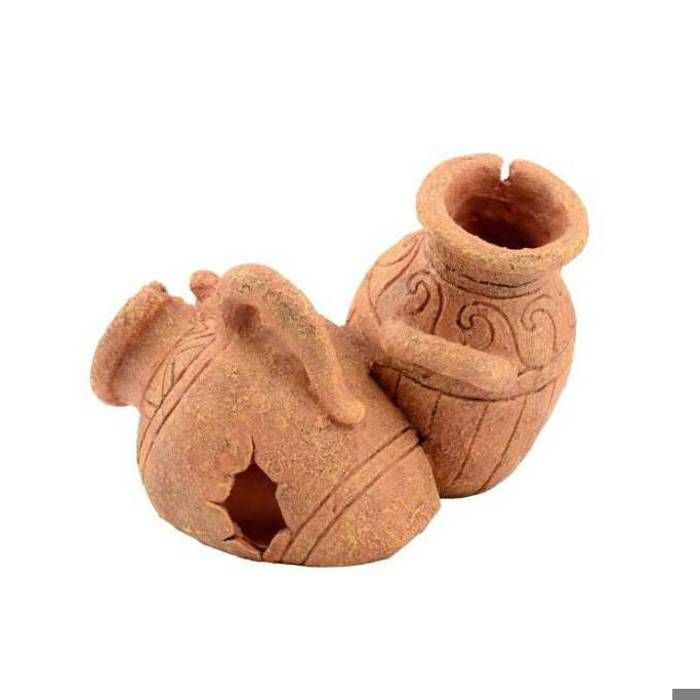 Meilleurs prix pour Décoration pour aquarium Aquavie Amphore Double N°2