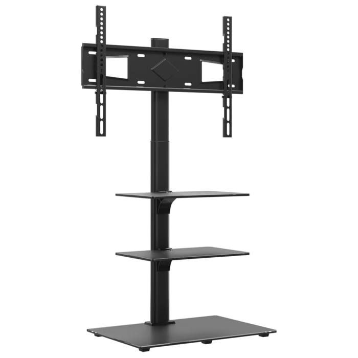 Meuble TV dangle 3 niveaux pour 32-65 pouces noir armoire multimédia/Buffet Salon Aspect Elegant* 4704792