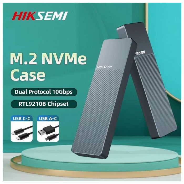 Boitier Disque Dur Portable HIKSEMI HS HUB MD202 USB C 3.2 Gen 2 10Gbps Aluminium