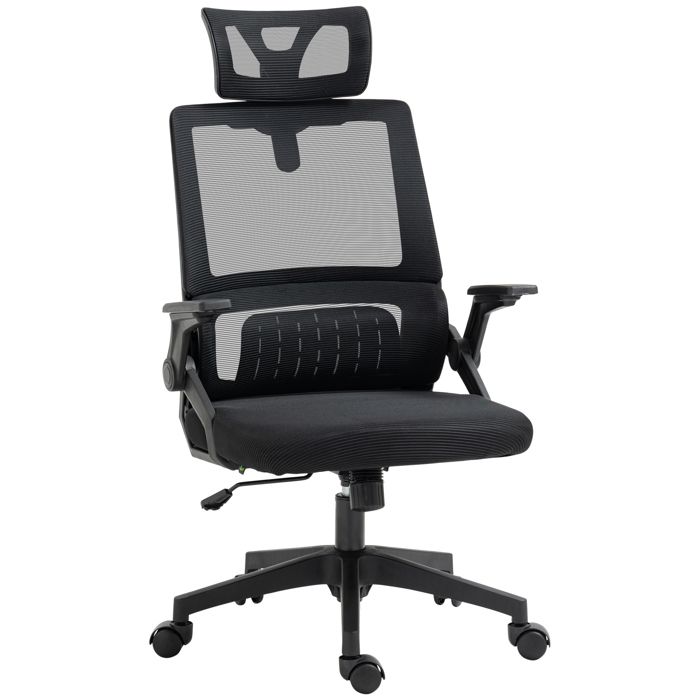 Fauteuil de Bureau Vinsetto Chaise de Bureau réglable Tissu Maille