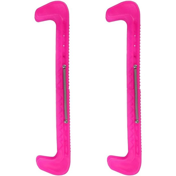 Protections De Lames De Patin Réglables – Rose Fluo – Plastique/caoutchouc (occasion)