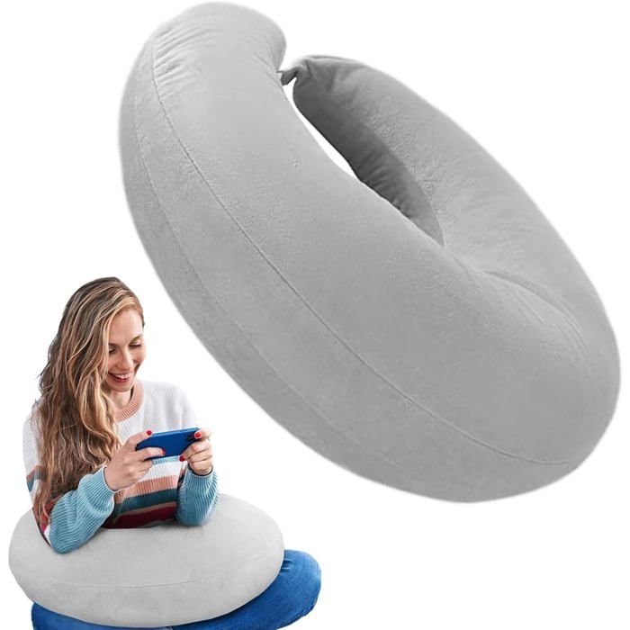 Coussin Ergonomique pour Tricoter Coussin De Lecture en Forme De U pour Lit Et Canapé pour Lire Améliore La Postures