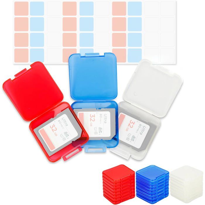 Qiilu Boîte de rangement pour cartes de jeu et cartes mémoire Switch