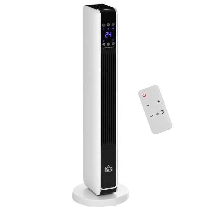 Chauffage D'Appoint Céramique 2200W ALJÏ – PTC Silencieux 36dB, Télécommande, Montage Mural