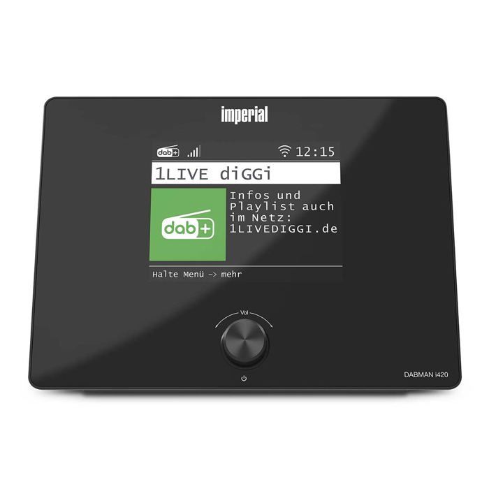 Imperial DABMANI420BK - Adaptateur radio Internet - Bluetooth® - Radio DAB+/FM - Noir