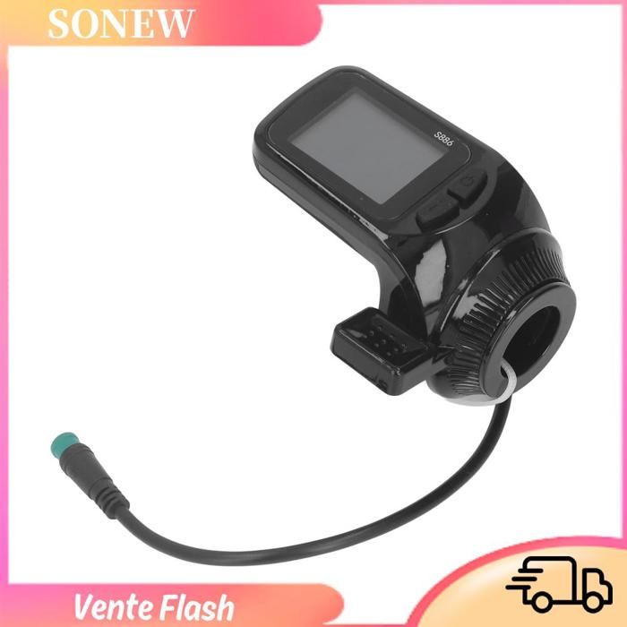 Compteur à écran LCD pour vélos électriques affichage étanche à faible taux de défaillance avec connecteur à 5 broches 24 V 36 V
