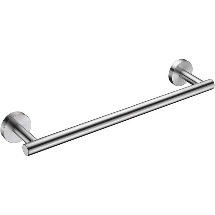Porte-serviettes de bain en nickel brossé barres simples porte-serviettes classique mural en acier inoxydable SUS304 porte-servi