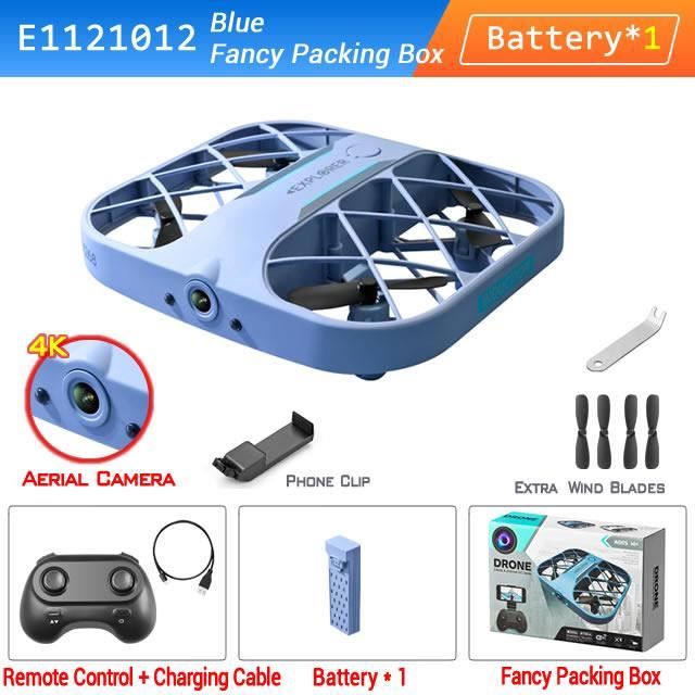 V2 - Bleu B1-Mini drone JJRC H107 avec 4K - 8k HD caméra Wifi FPV ...