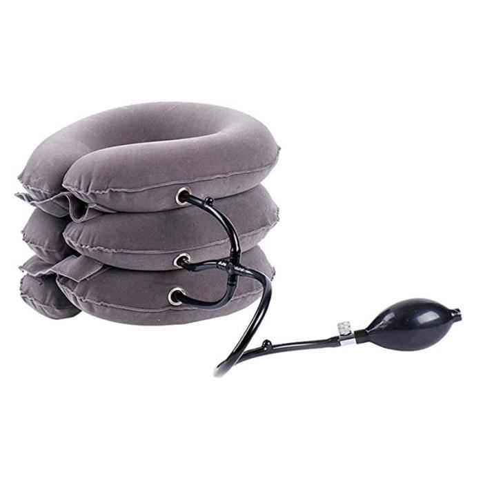 Grise - Dispositif gonflable de Traction cervicale de cou, Support de ...