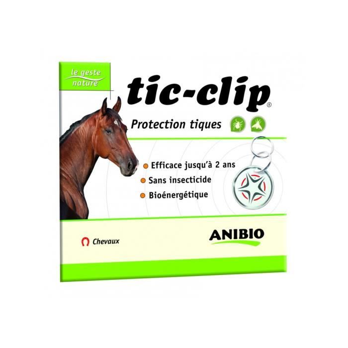 Meilleurs prix pour Médaille Tic-Clip Cheval Protection Taons, Mouches, Moustiques