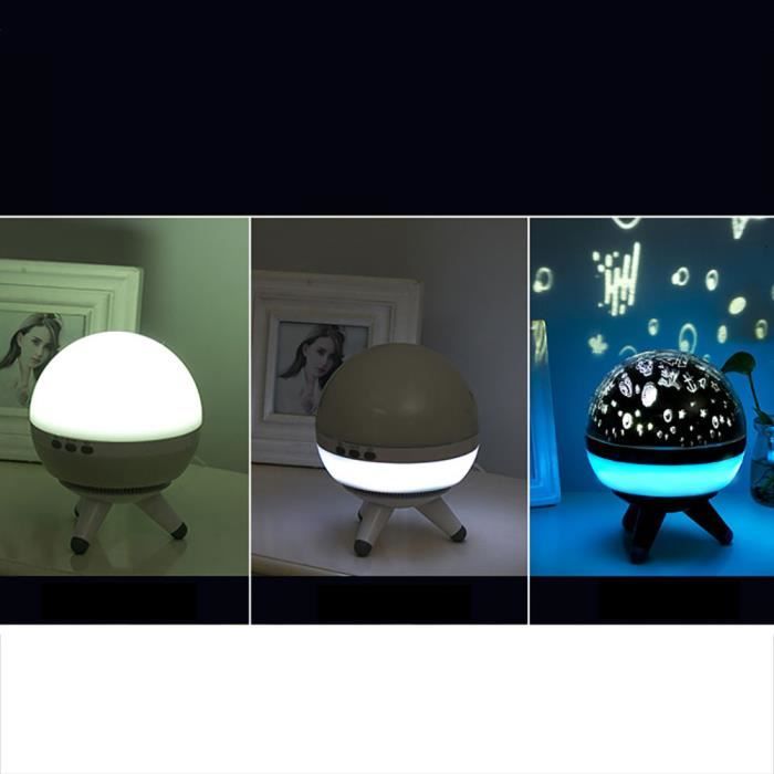 Lampe Projecteur Ciel Etoiles Veilleuse Enfant étoile Led Bébé Avec Câble Usb Rechargeable Lumière Des étoiles Ciel éclairage Blanc
