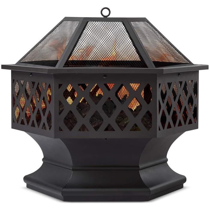 Foyer Extérieur Hexagonal Foyer Extérieur en Acier Foyer Extérieur 28