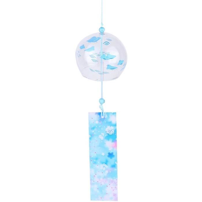 Carillon à Vent Japonais En Verre Feng Shui Décoration Romantique à