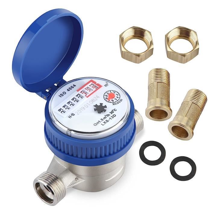 Compteur D'eau De Jardin Résistant Au Gel – Neuf – 1/2 Pouce – 1,5m³/h – Marque Générique