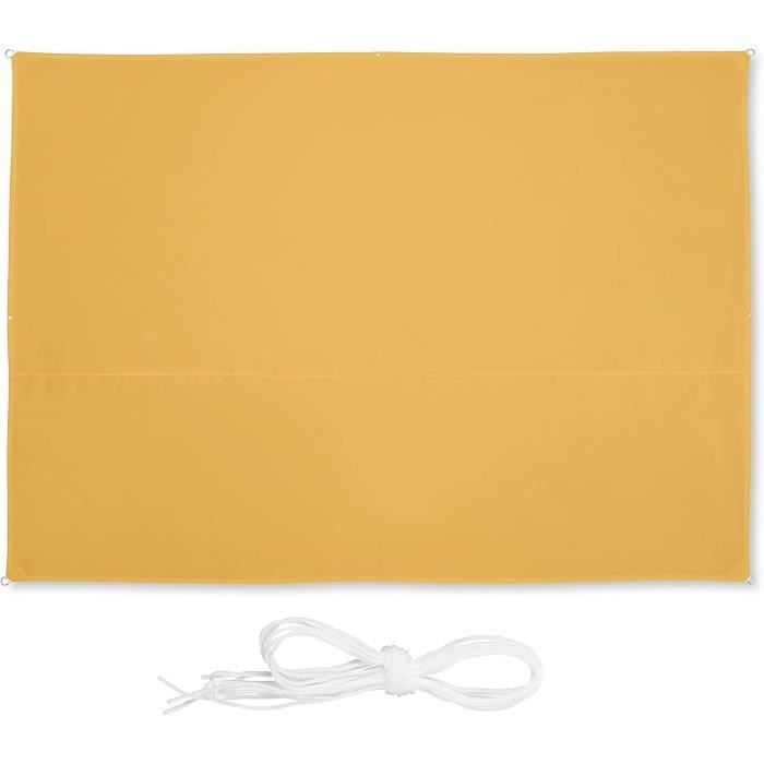 Voile D'Ombrage 2.6x4m - Résistant UV, Respirant, Pour Terrasse/Jardin