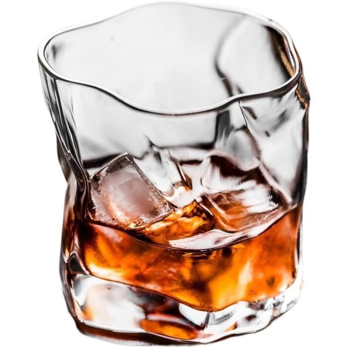 PORFOYO Verre À Whisky Irréguliers, Set De 6 Verres à Whisky