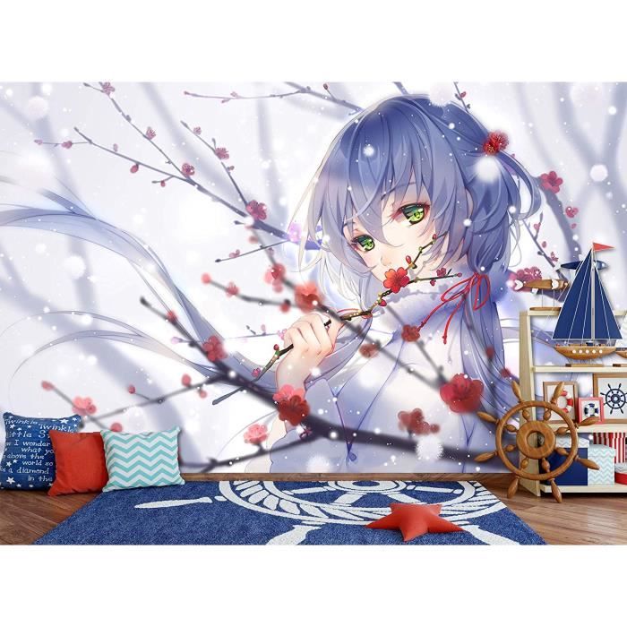 3d Fille De Dessin Anime De Foret De Neige 25 Japan Anime Fond D Ecran Mur Peintures Murales Amovible Murale Auto Adhesif Papier Achat Vente Papier Peint 3d Fille De Dessin