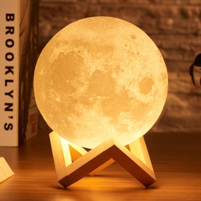 Lampe Lune 3d Led Light Veilleuse Led Lampe Luna Tactile 3
