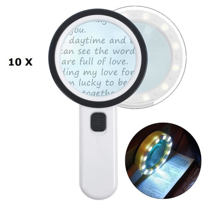 loupe grossissante 10 fois