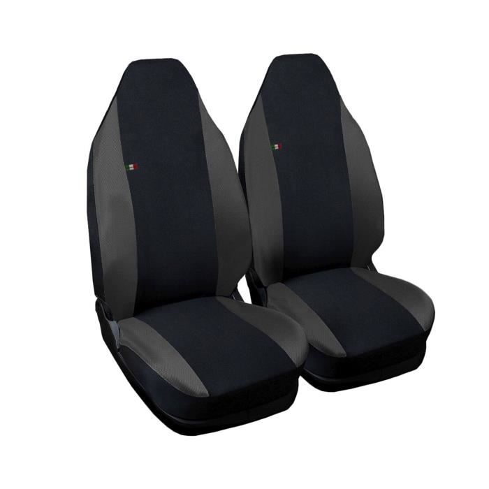 1+1 degré Sitzbezüge Housses de protection Lux S gris tissu cuir synthétique pour Smart 450 451 452 