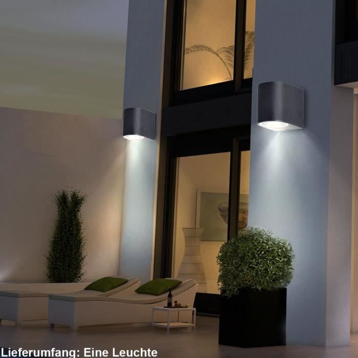 Extérieur Mur Lampes DEL Up Down Maison Porte Entrée Terrasse éclairage Anthracite