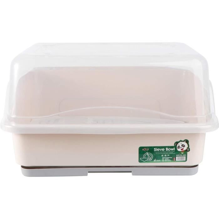Égouttoir à Vaisselle Relaxdays - Inox Et Plastique, 60x28x39 Cm, Argenté